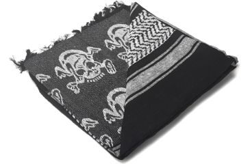 Image of Condor Outdoor Shemagh 100% Cotton, Black/White Skull, 201-S005