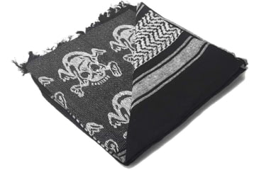 Image of Condor Outdoor Shemagh 100% Cotton, Tan/Black Skull, 201-S002