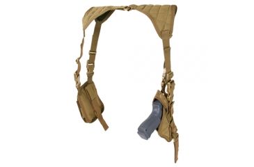 Image of Condor Outdoor Vertical Shoulder Holster, Coyote Brown, ASH-498