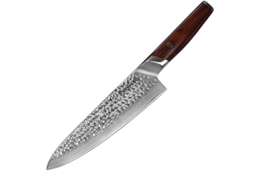 Image of Cool Hand Cocobolo Chef's Knife, 13in Overall, 8in, VG-10 Damascus Steel Blade, Cocobolo Wood Handle, 7198DCB