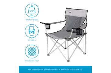 Image of Core Equipment Mesh Quad Chair, Grey, 40138