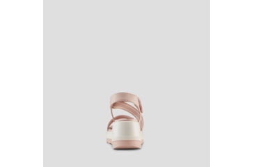 Image of Cougar Hibiscus Leather Wedge Womans Sandals, Shell, 10, Hibiscus-Shell-10