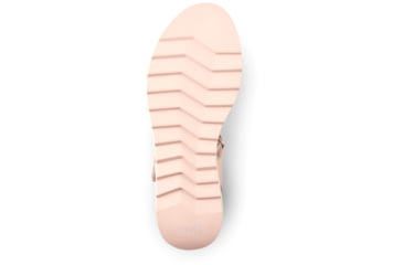 Image of Cougar Hibiscus Leather Wedge Womans Sandals, Shell, 11, Hibiscus-Shell-11