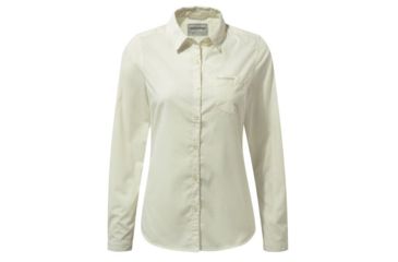 Image of Craghoppers Kiwi Long Sleeve Shirt, Sea Salt, 4, CWS462-33A08L