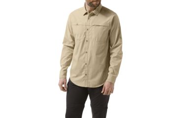 Image of Craghoppers Kiwi Trek Long Sleeve Shrt, Oatmeal, L, CMS477-70U70