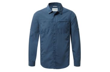 Image of Craghoppers Kiwi Trek Long Sleeve Shrt, Vtage Indigo, L, CMS477-3PI70