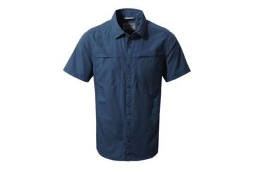 Image of Craghoppers Kiwi Trek Short Sleeve Shrt, Vtage Indigo, M, CMS476-3PI60