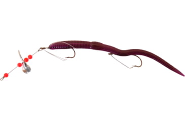 Image of Creme Lures Scoundrel Rigged Worm, 1, 6in, Purple, 0136-3-1