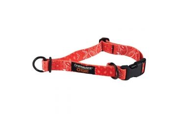 Image of Croakies Dog Collar Muddy Paw Green Lg DOGCLR2800