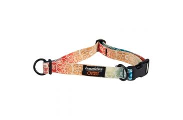 Image of Croakies Dog Collar Muddy Paw Green Lg DOGCLR2800