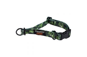 Image of Croakies Dog Collar Muddy Paw Green Lg DOGCLR2800