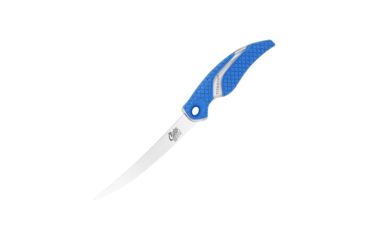 Image of Cuda 6in Titanium Bonded Curved Boning Knive, Titanium Bonded Blade, Non-Slip Cuda Scale Pattern, 18833