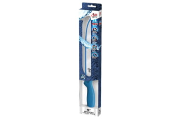 Image of Cuda AquaTuff Serrated Utility Knife with Blade Cover, Blue, 9in, 23048
