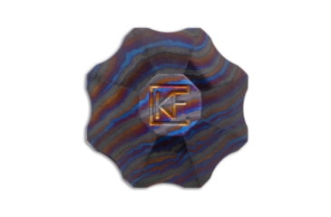 Image of Custom Knife Factory Custom Knife Factory Kaz Bead Zircu Titanium, Blue, adult, BHQ-240251