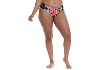 Image of Body Glove Isla Foca Plus Size Retro High-Waist Swim Bottoms - Black F8649CDE, X, Black, 39527253P-368-X