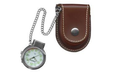 Image of Dakota Watches Leather Pouch Pocket Watch w/ Magnifying Lens 4014370