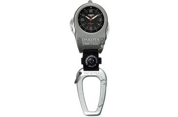 Image of Dakota Watches Time Tool 7, Black Dial, Carabineer Clip 7972-9