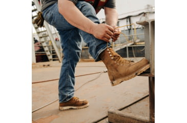 Image of Danner Cedar River Moc 8in Aluminum Toe Work Shoes - Mens, Brown, 7 US, EE, 14303-7EE