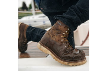 Image of Danner Cedar River Moc 8in Aluminum Toe Work Shoes - Mens, Brown, 7 US, EE, 14303-7EE