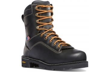 Image of Danner Quarry USA 8in Alloy Toe Boots, Black, 8EE, 17311-8EE