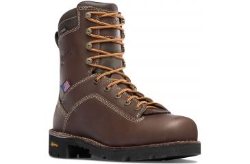 Image of Danner Quarry USA 8in Alloy Toe Boots, Brown, 13D, 17307-13D
