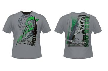 Image of Dark Ops Holdings Fighting Knives Short Sleeve T-Shirt, Charcoal