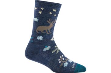 Image of Darn Tough Folktale Crew Light Sock - Womens, Denim, Large, 6016-DENIM-L-DARN