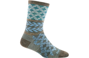 Image of Darn Tough Greta Crew Light Sock - Womens, Aqua, Large, 6018-AQUA-L-DARN