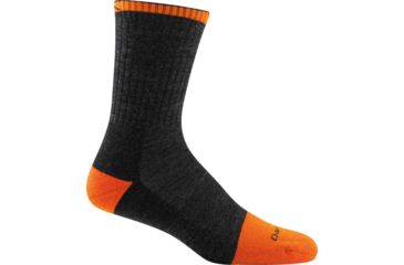 Image of Darn Tough Steely Micro Crew Cushion w/ Full Cushion Toe Sock - Mens, Graphite, Medium, 2007-GRAPHITE-M-DARN
