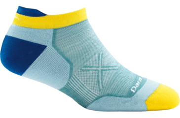 Image of Darn Tough Vertex No Show Tab Ultra-Light Sock - Womens, Light Blue, Medium, 1016-LIGHT-BLUE-M-DARN
