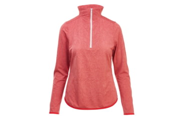 Image of Demo,Woolrich Women's New Heights Half Zip Long Sleeve Shirt, Baked Clay Htr, M, 7111-BAD-DEMO