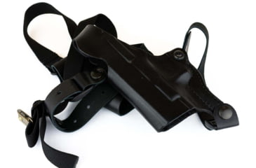 Image of DeSantis C.E.O. Shoulder Rig Leather Holsters, SIG Sauer P365, Right Hand, Plain, Black, 11ZBA8JZ0