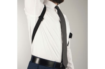 Image of DeSantis C.E.O. Shoulder Rig Leather Holsters, SIG Sauer P365, Right Hand, Plain, Black, 11ZBA8JZ0