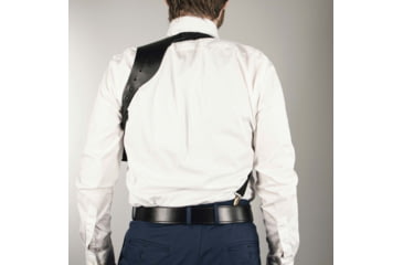 Image of DeSantis C.E.O. Shoulder Rig Leather Holsters, SIG Sauer P365, Right Hand, Plain, Black, 11ZBA8JZ0