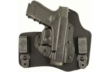 Image of DeSantis Invader IWB Kydex Holster, Glock 17, 19, 22, 23, 26, 27, 36, 19X, 45, Right Hand, Kydex, Black, M65KAB2Z0