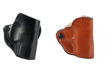 Image of DeSantis Mini Scabbard Leather Belt Holster, Style 019, Black, Tan