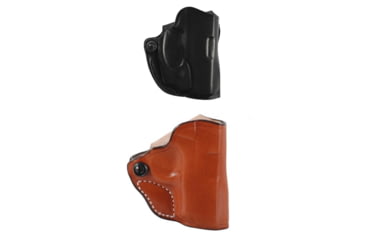 Image of DeSantis Mini Scabbard Leather Belt Holster, Style 019, Black, Tan