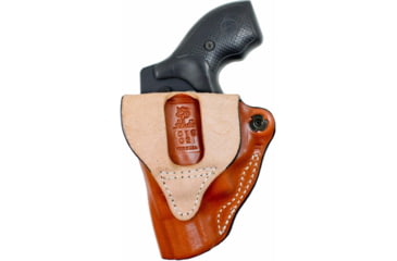 Image of DeSantis Mini Scabbard Leather Belt Holsters - SIG Sauer, SIG P938, Left Hand, Plain, Tan, 019TB37Z0