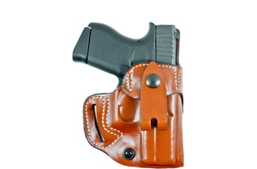 Image of DeSantis The Osprey OWB/IWB Leather Holster, Springfield Armory Hellcat 3in, Right Hand, Plain, Tan, 159TA9PZ0