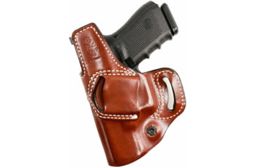 Image of DeSantis The Osprey OWB/IWB Leather Holster, Springfield Armory Hellcat 3in, Right Hand, Plain, Tan, 159TA9PZ0