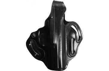Image of DeSantis Thumb Break Scabbard Holster - Left, Black, Unlined, Plain, 3 Slot 001BB75Z0 - FITS BROWNING BDA 380