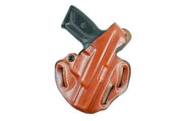 Image of DeSantis Thumb Break Scabbard Leather Holsters, Kimber K6S 3in, Left, Plain, Tan 001TB6IZ0