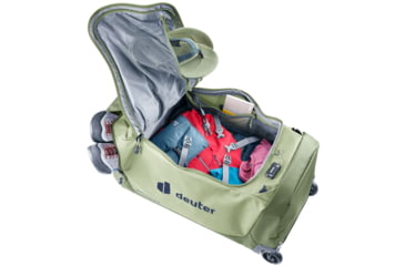 Image of Deuter Pro Roller Duffel Bag, 90 Liters, Mineral/Grove, 350002612130
