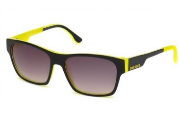 Image of Diesel DL0012 Sunglasses - Black Frame Color