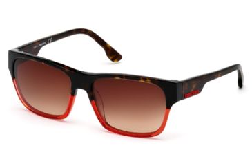 Image of Diesel DL0012 Sunglasses - Orange Frame Color