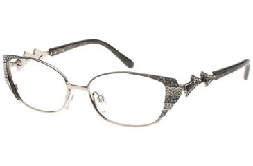 Image of Diva 5422 Eyeglass Frames, Female, Black-Grey-Silver Frame, 52-15-135 5422-AR3/E