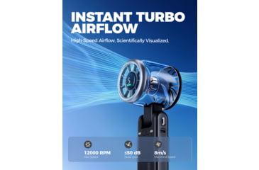 Image of Diveblues N607D JetForce Handheld Fan, Blank, N607DNEW-BK-GY