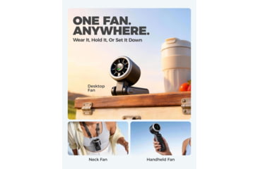 Image of Diveblues N607D JetForce Handheld Fan, Blank, N607DNEW-BK-GY
