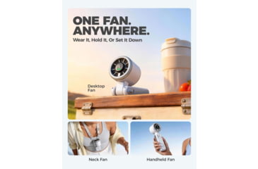 Image of Diveblues N607D JetForce Handheld Fan, White, N607DNEW-WH-GY
