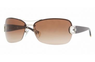 Image of DKNY DY5063 Progressive Sunglasses - Matte Silver Brown Gradient Frame / 65 mm Prescription Lenses, 102913-6514